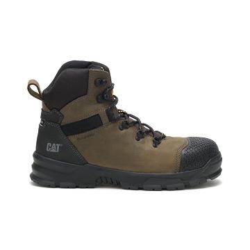 Botas De Trabajo Caterpillar Accomplice X Waterproof Steel Puntera Hombre Verde Oliva | CAT273-CO