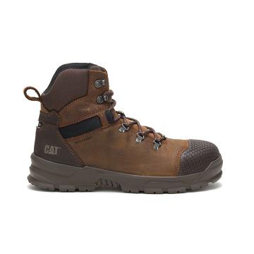 Botas De Trabajo Caterpillar Accomplice X Waterproof Steel Puntera Hombre Marrones | CAT274-CO