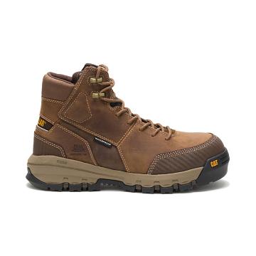 Botas De Trabajo Caterpillar Device Waterproof Composite Puntera Hombre Marrones | CAT213-CO