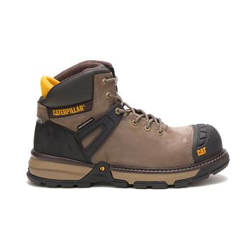 Botas De Trabajo Caterpillar Excavator Superlite Waterproof Carbon Composite Puntera Hombre Marrones