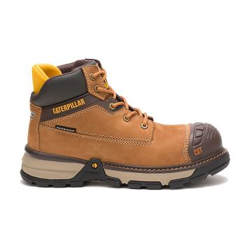 Botas De Trabajo Caterpillar Excavator Superlite Waterproof Carbon Composite Puntera Mujer Marrones