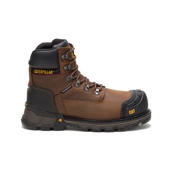 Botas De Trabajo Caterpillar Excavator XL 6" Waterproof Composite Puntera Hombre Marrones | CAT238-C