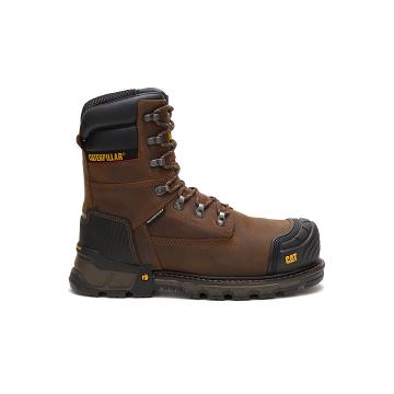 Botas De Trabajo Caterpillar Excavator XL 8" Waterproof Thinsulate™ Composite Puntera Hombre Marrone