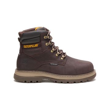 Botas De Trabajo Caterpillar Fairbanks 6" Waterproof Steel Puntera Hombre Cafe | CAT184-CO