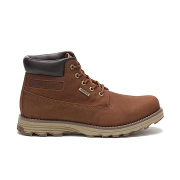 Botas De Trabajo Caterpillar Founder Waterproof Thinsulate™ Hombre Cafe | CAT181-CO