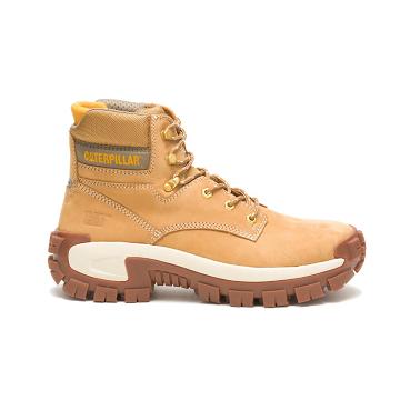 Botas De Trabajo Caterpillar Invader Hi Steel Puntera Hombre Marrones | CAT253-CO