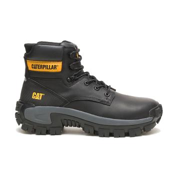 Botas De Trabajo Caterpillar Invader Hi Steel Puntera Hombre Negras | CAT254-CO