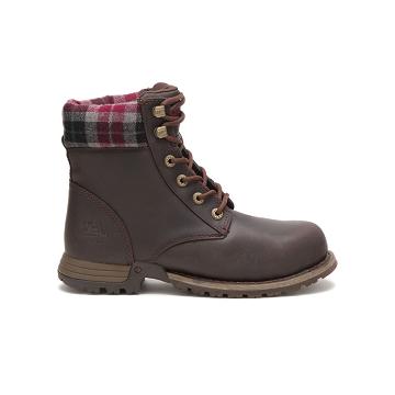 Botas De Trabajo Caterpillar Kenzie Steel Puntera Mujer Cafe | CAT490-CO