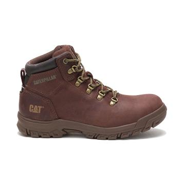 Botas De Trabajo Caterpillar Mae Steel Puntera Waterproof Mujer Cafe | CAT495-CO