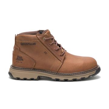 Botas De Trabajo Caterpillar Parker Steel Puntera Hombre Marrones | CAT215-CO