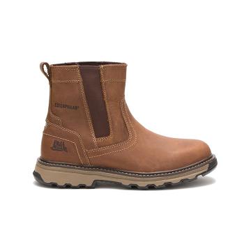 Botas De Trabajo Caterpillar Pelton Hombre Marrones | CAT194-CO