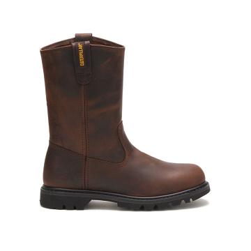 Botas De Trabajo Caterpillar Revolver Hombre Marrones | CAT192-CO