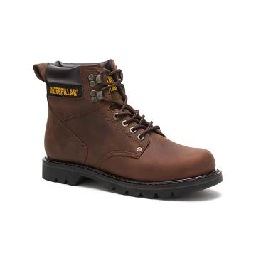 Botas De Trabajo Caterpillar Second Shift Hombre Marrones | CAT252-CO