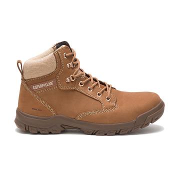 Botas De Trabajo Caterpillar Tess Steel Puntera Mujer Marrones | CAT486-CO