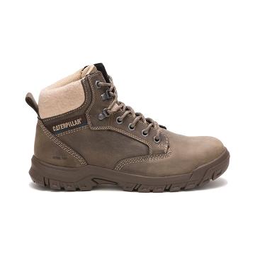 Botas De Trabajo Caterpillar Tess Steel Puntera Mujer Kaki | CAT488-CO