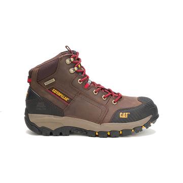 Botas Deportivas Caterpillar Navigator Mid Waterproof Steel Puntera Hombre Marrones | CAT115-CO