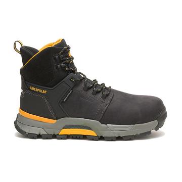 Botas Impermeables Caterpillar CAT EDGE Waterproof Nano Puntera Hombre Negras | CAT148-CO