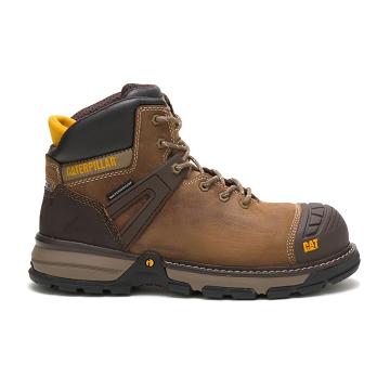 Botas Impermeables Caterpillar Excavator Superlite Waterproof Carbon Composite Puntera Hombre Cafe |