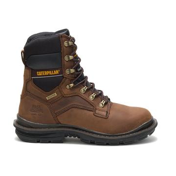 Botas Impermeables Caterpillar Flexion Generator 8" Waterproof Thinsulate™ Steel Puntera Hombre Cafe