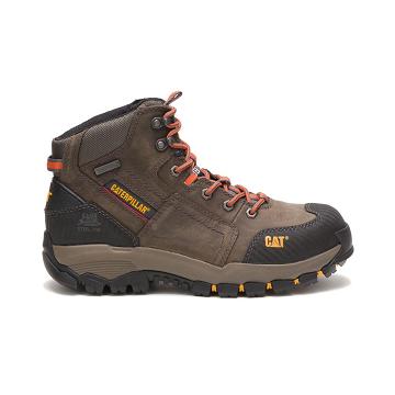 Botas Impermeables Caterpillar Navigator Mid Waterproof Steel Puntera Hombre Taupe | CAT128-CO