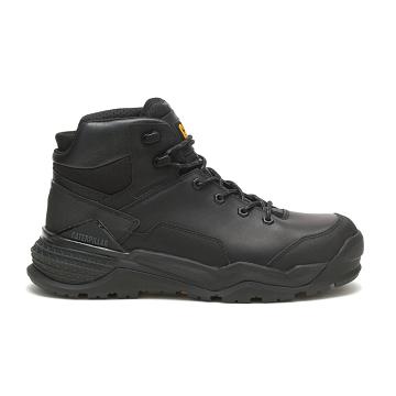 Botas Impermeables Caterpillar Provoke Mid Waterproof Alloy Puntera Hombre Negras | CAT156-CO