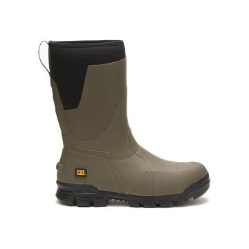 Botas Impermeables Caterpillar Stormers 11" Hombre Verde Oliva | CAT174-CO