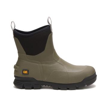 Botas Impermeables Caterpillar Stormers 6" Hombre Verde Oliva | CAT177-CO