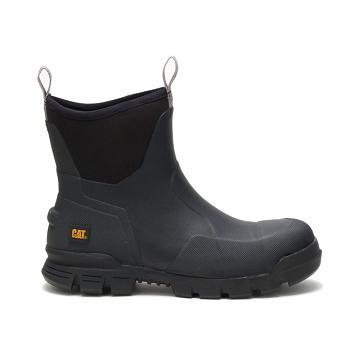 Botas Impermeables Caterpillar Stormers 6" Hombre Negras | CAT178-CO