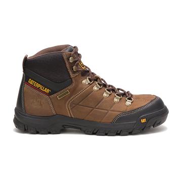 Botas Impermeables Caterpillar Threshold Waterproof Hombre Marrones | CAT138-CO