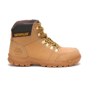 Botas Seguridad Caterpillar Outline Steel Puntera Hombre Marrones | CAT052-CO