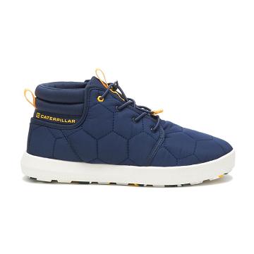 Zapatillas Caterpillar CODE Scout Mid Hombre Azules | CAT301-CO