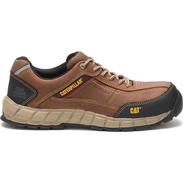 Zapatos De Trabajo Caterpillar Streamline Cuero Composite Puntera Hombre Marrones | CAT390-CO